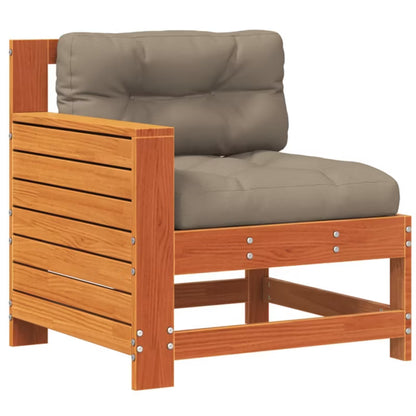 Havesofa 69x62 cm Brun Fyrretræ med Hynder