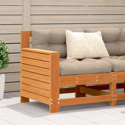 Havesofa 69x62 cm Brun Fyrretræ med Hynder