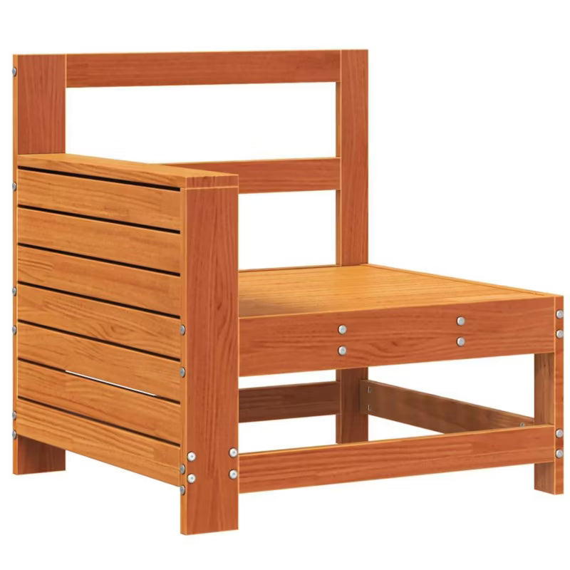 Havesofa 69x62x70,5 cm Brun Fyrretræ
