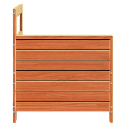 Havesofa 69x62x70,5 cm Brun Fyrretræ