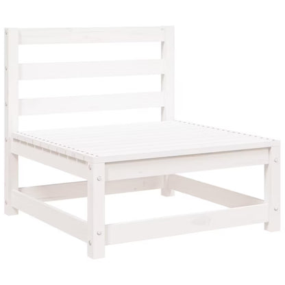 Havesofa 70x70 cm Hvid Træ