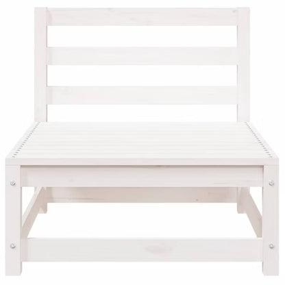 Havesofa 70x70 cm Hvid Træ