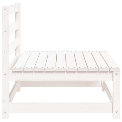 Havesofa 70x70 cm Hvid Træ