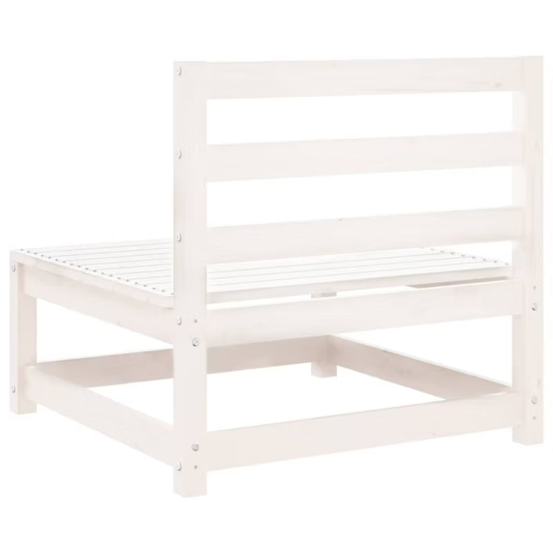 Havesofa 70x70 cm Hvid Træ