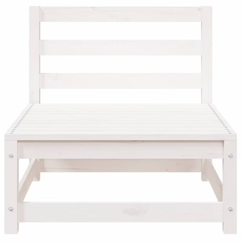 Havesofa 70x70 cm Hvid Træ
