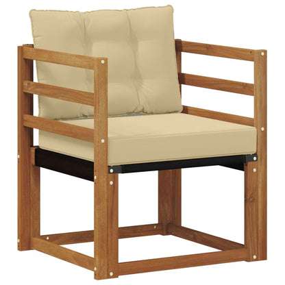 Havesofa Akacie 59x63 cm Brun med Hynder