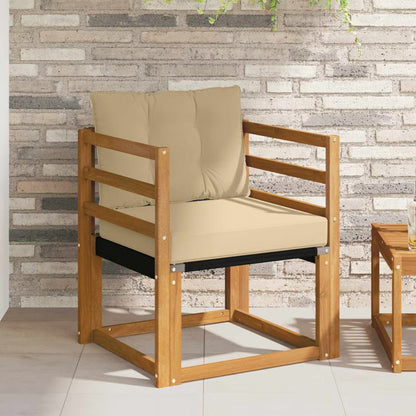 Havesofa Akacie 59x63 cm Brun med Hynder