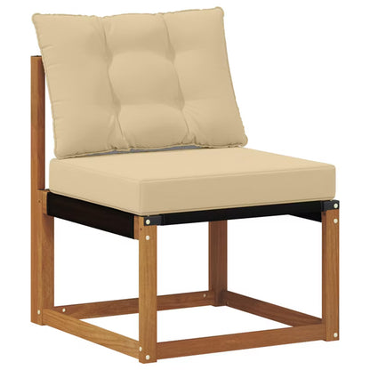 Havesofa Akacie 59x63 cm Brun med Hynder