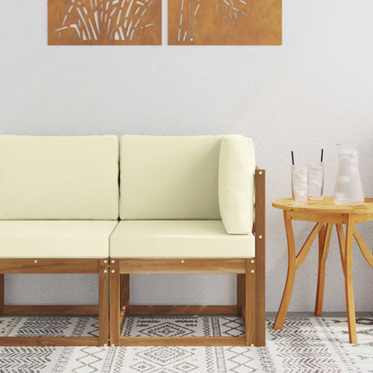 Havesofa Akacie 60x60x73 cm Brun med Hynder