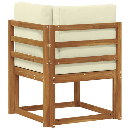 Havesofa Akacie 60x60x73 cm Brun med Hynder