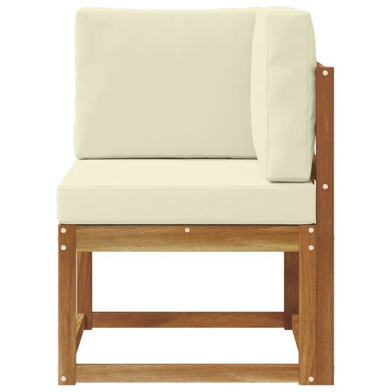 Havesofa Akacie 60x60x73 cm Brun med Hynder