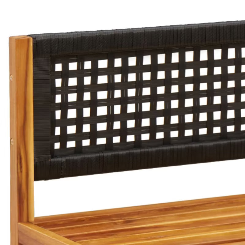 Havesofa Akacie 65x65 cm Brun med Hynder 2 Stk.