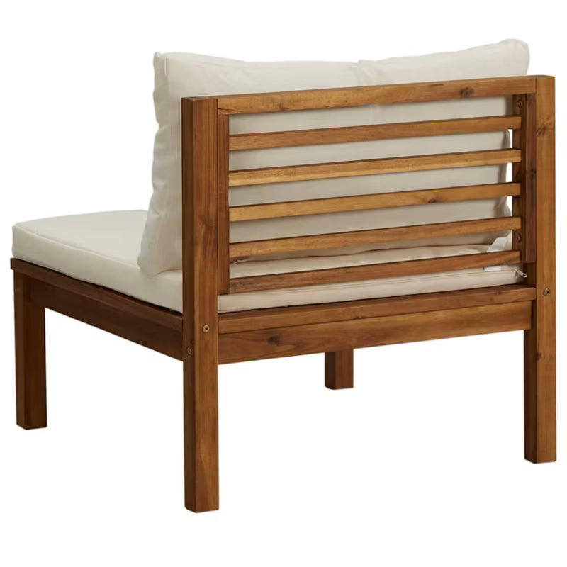 Havesofa Akacie 65x69x62,5 cm Brun med Hynder