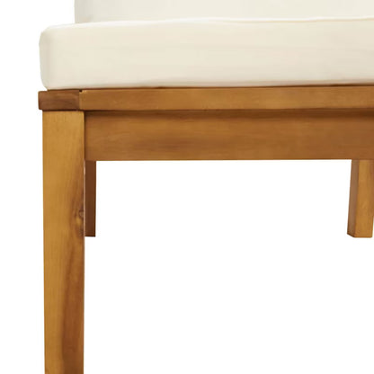 Havesofa Akacie 65x69x62,5 cm Brun med Hynder