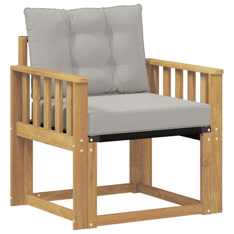Havesofa Akacie Hvid med Hynder WM-3439037
