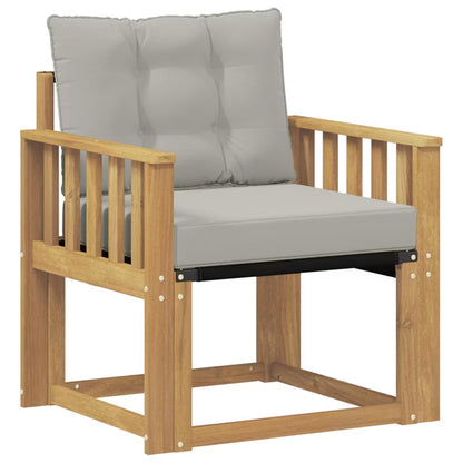 Havesofa Akacie Hvid med Hynder WM-3439037