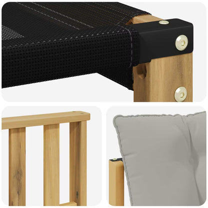 Havesofa Akacie Hvid med Hynder WM-3439037