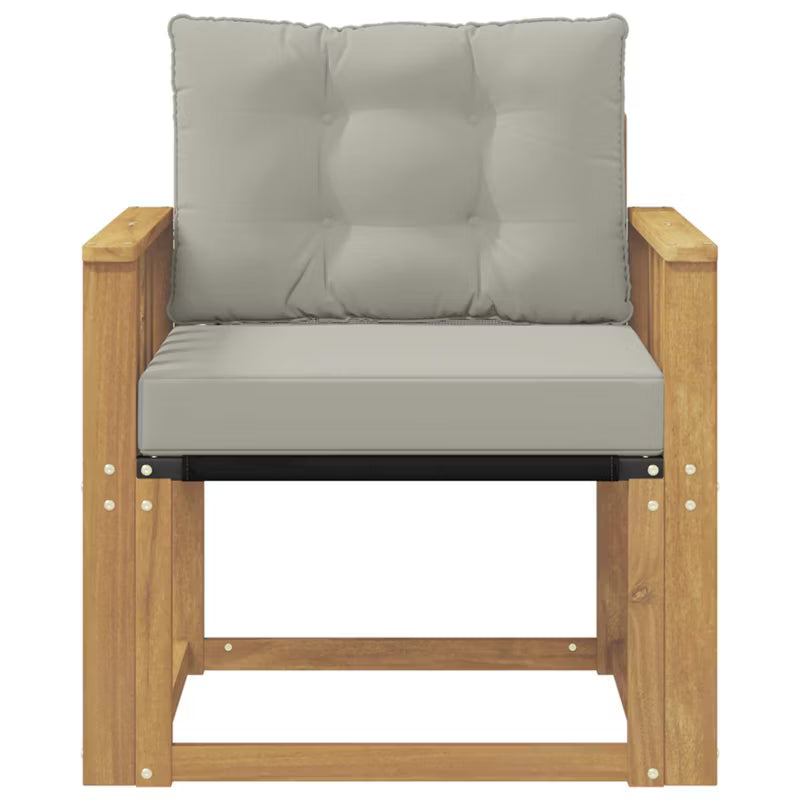 Havesofa Akacie Hvid med Hynder WM-3439037