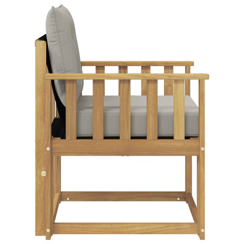 Havesofa Akacie Hvid med Hynder WM-3439037