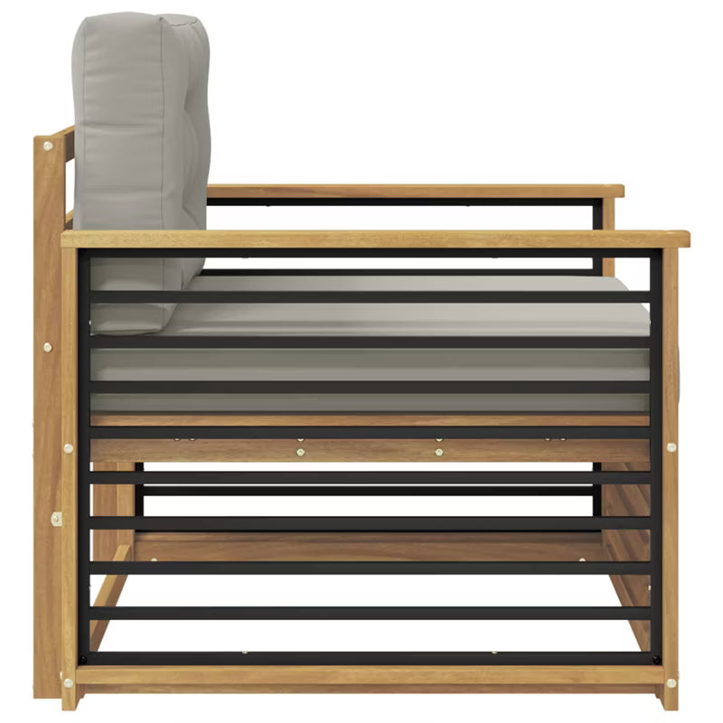 Havesofa Akacie Hvid med Hynder WM-3439148
