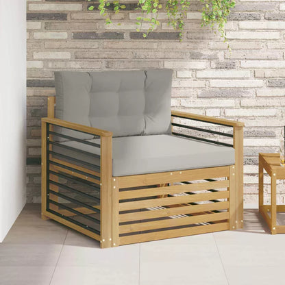 Havesofa Akacie Hvid med Hynder WM-3439148