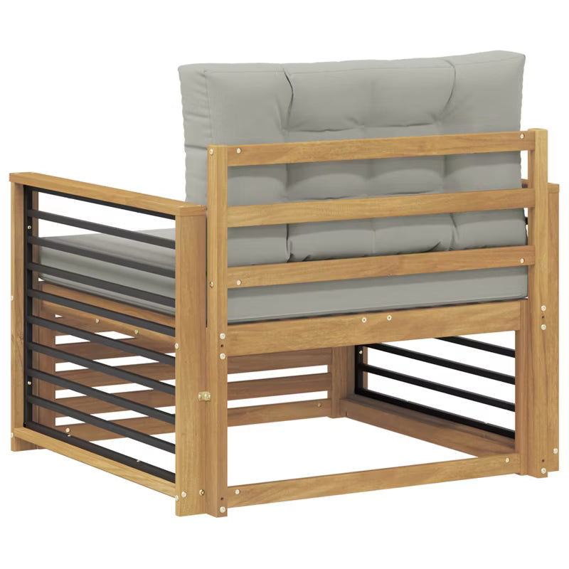 Havesofa Akacie Hvid med Hynder WM-3439148