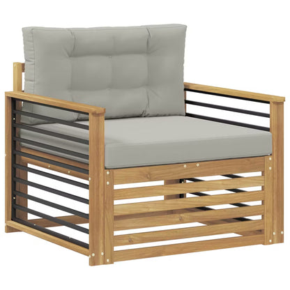 Havesofa Akacie Hvid med Hynder WM-3439148