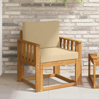 Havesofa Akacietræ 59x63 cm Brun med Hynder