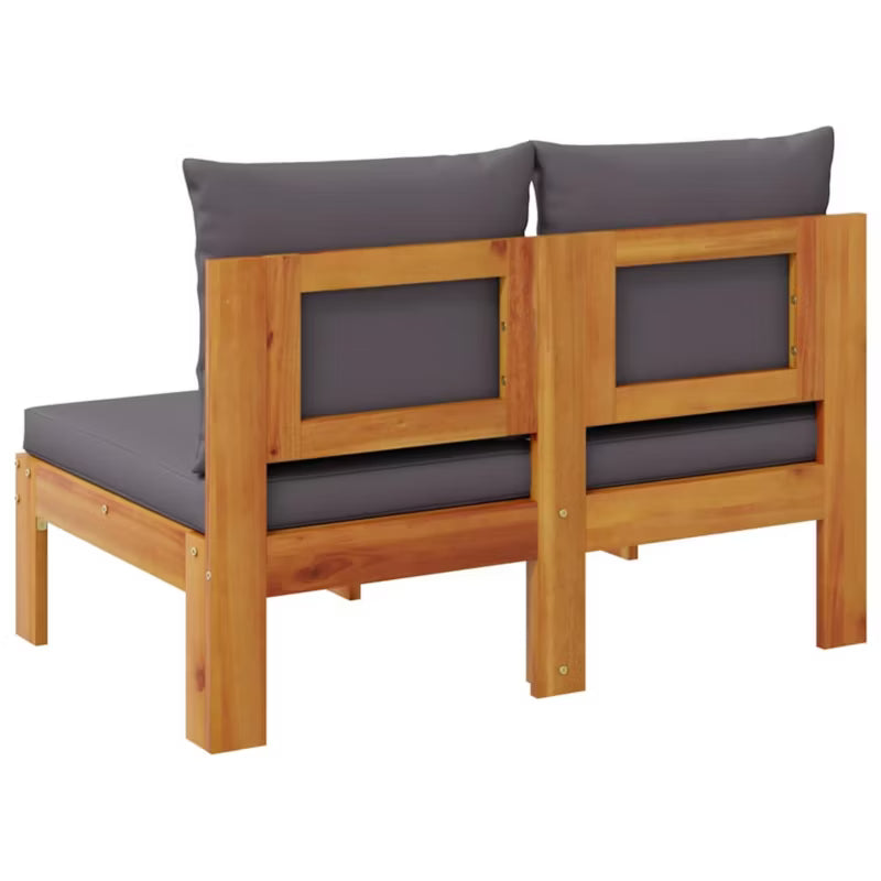 Havesofa Akacietræ 106x68 cm Brun med Hynder