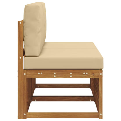 Havesofa Akacietræ 2 Personer Natur med Hynder