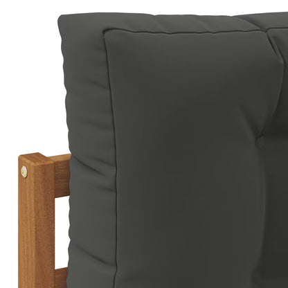 Havesofa Akacietræ 79x79 cm Grå