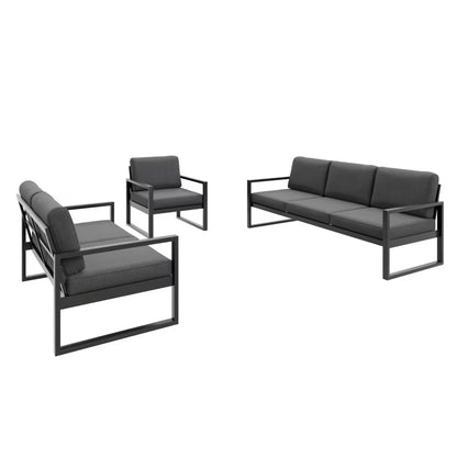 Havesofa Alicante 2-Personer med Sorte Ben