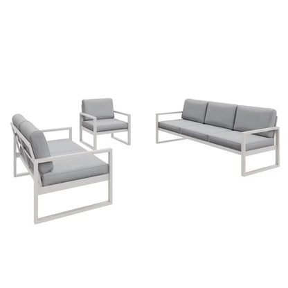 Havesofa Alicante 3-Personer 216x80 cm Lysegrå