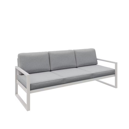 Havesofa Alicante 3-Personer 216x80 cm Lysegrå