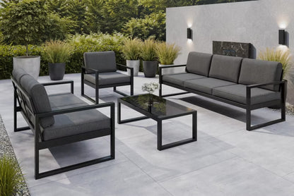 Havesofa Alicante 3-Personer 216x80 cm Grå