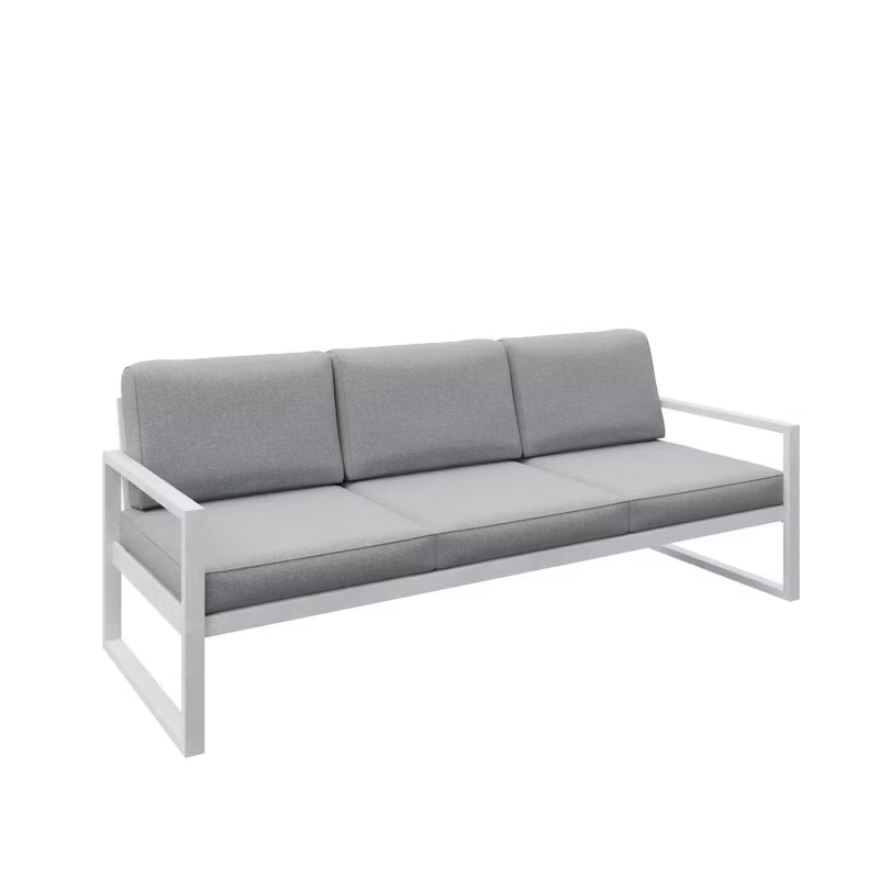 Havesofa Alicante 3-Personers 216 cm Lysegrå Hvid