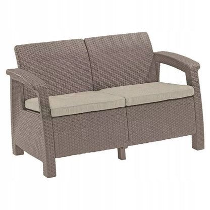 Havesofa CORFU LOVE 128x70 cm Cappuccino