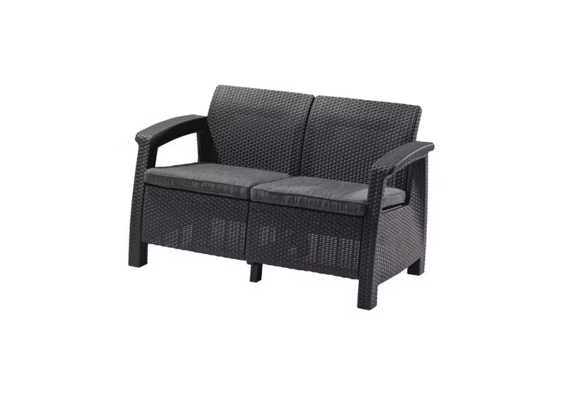 Havesofa Corfu Love Seat 2-Personers Grafit