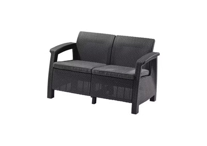 Havesofa Corfu Love Seat 2-Personers Grafit
