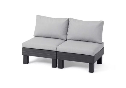Havesofa Elements 2-Personers 132x74x80 cm Grafit