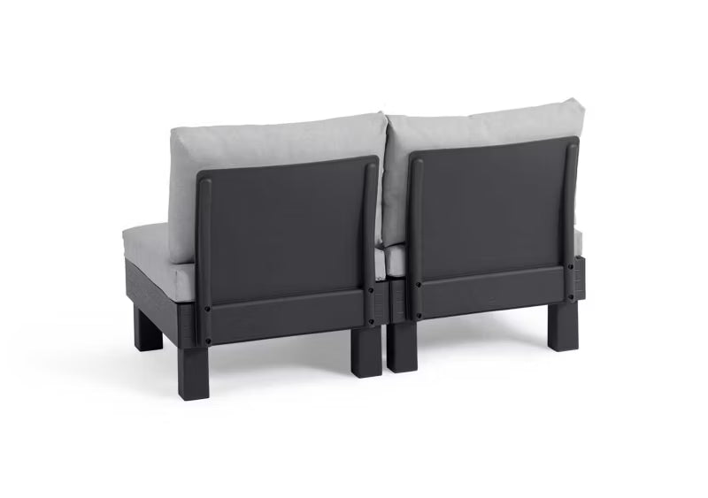 Havesofa Elements 2-Personers 132x74x80 cm Grafit