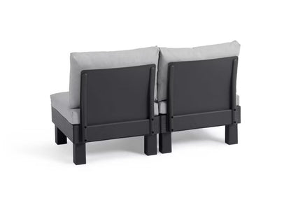 Havesofa Elements 2-Personers 132x74x80 cm Grafit