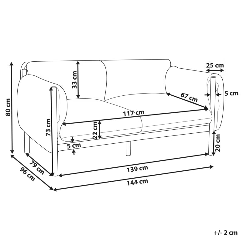 Havesofa Esperia 2-Personers Grå Aluminium