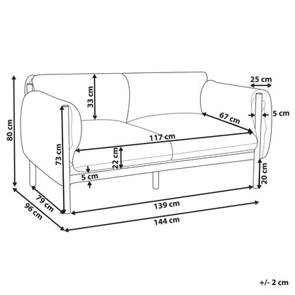 Havesofa Esperia 2-Personers Grå Aluminium