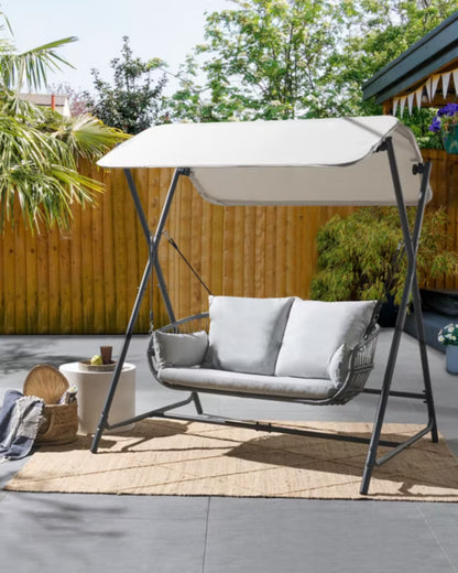 Havesofa Fiastra 170x140 cm Grå