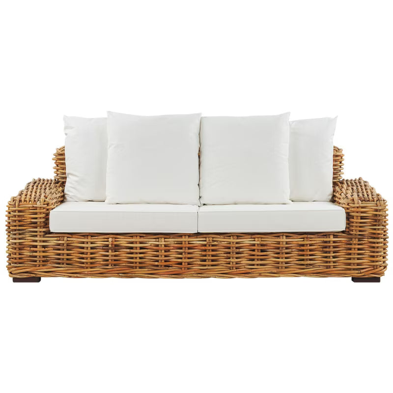 Havesofa Forli 3-Personers Natur Rattan Brun
