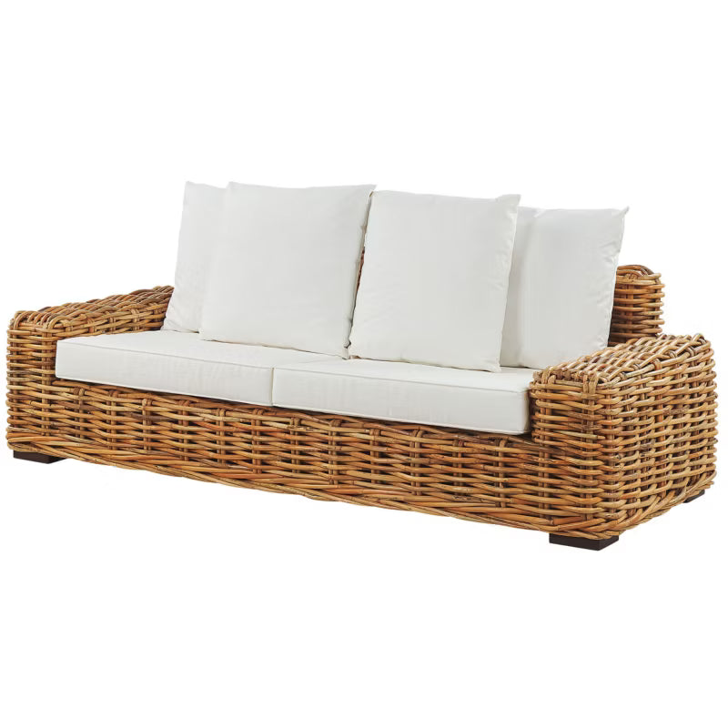 Havesofa Forli 3-Personers Natur Rattan Brun