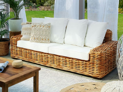 Havesofa Forli 3-Personers Natur Rattan Brun