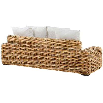 Havesofa Forli 3-Personers Natur Rattan Brun