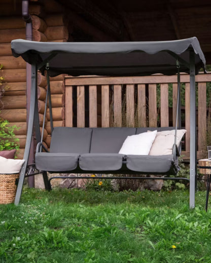 Havesofa Garbo 185x110x184 cm Mørkegrå